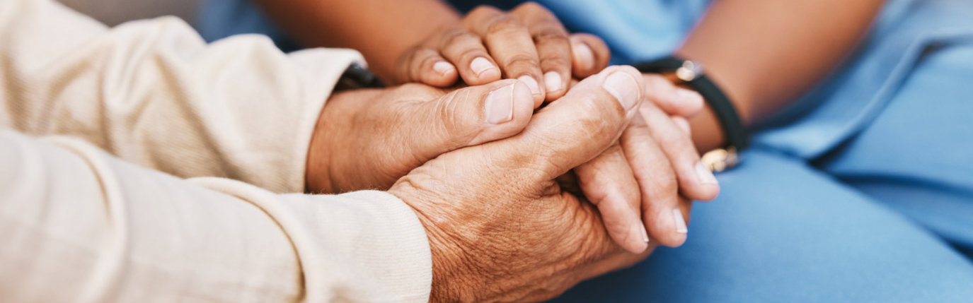hands touching